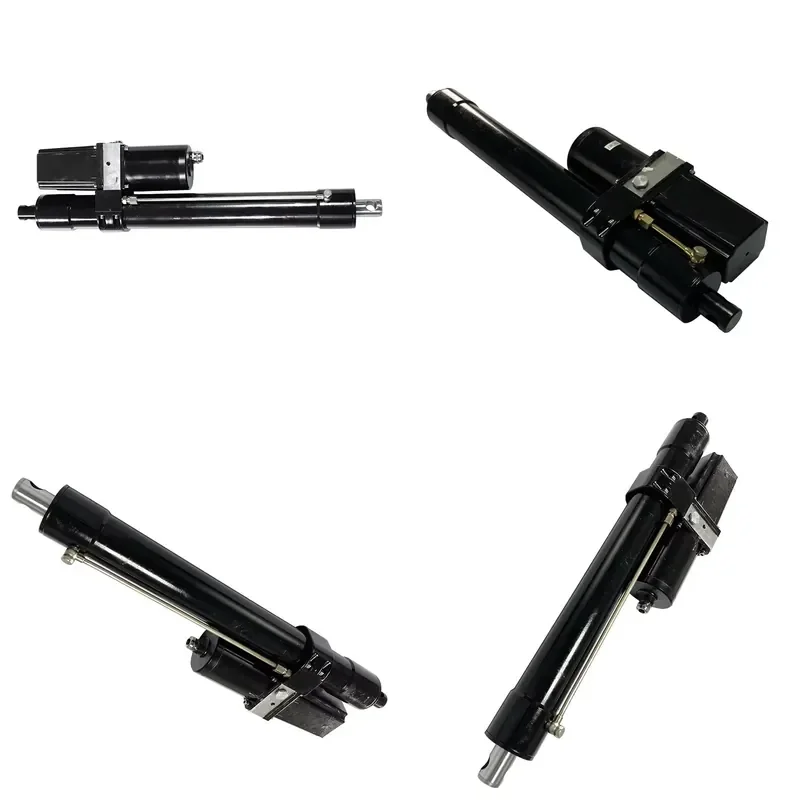New 2.5T Overload Linear Actuator 800W 24v/48v DC 400mm Stroke Electro Hydraulic Actuator Cylinder