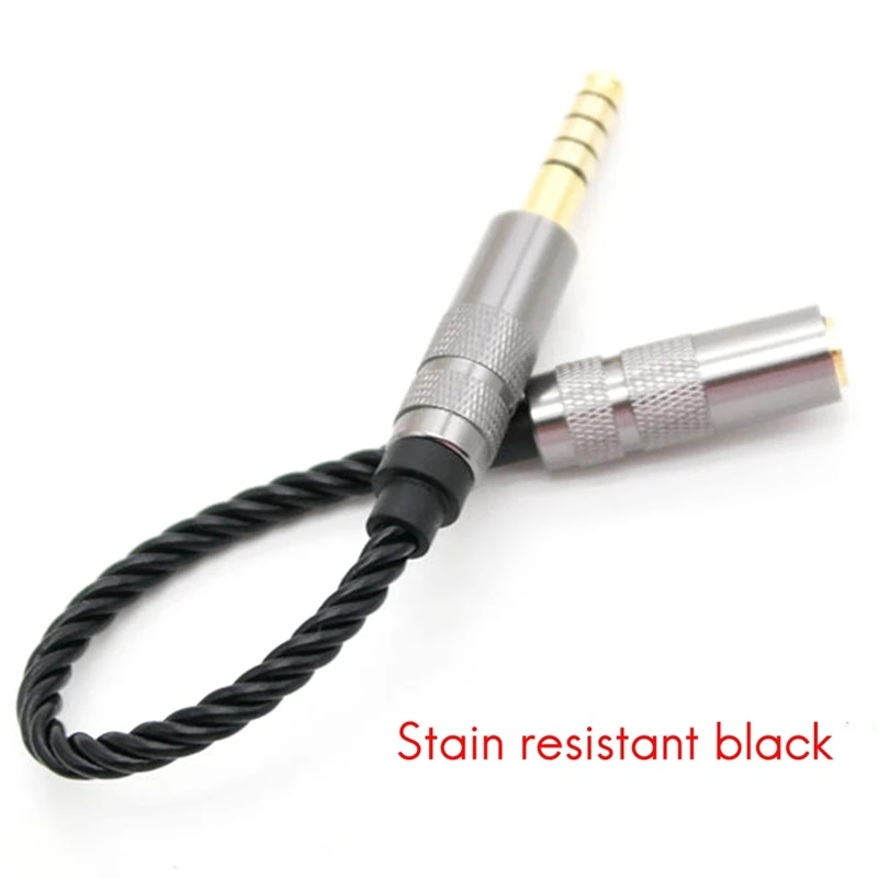 HIFI 4.4MM Balanced Headphone Adapter Audio Cable Part 4.4 XLR 4 Pin Male To Female Angle