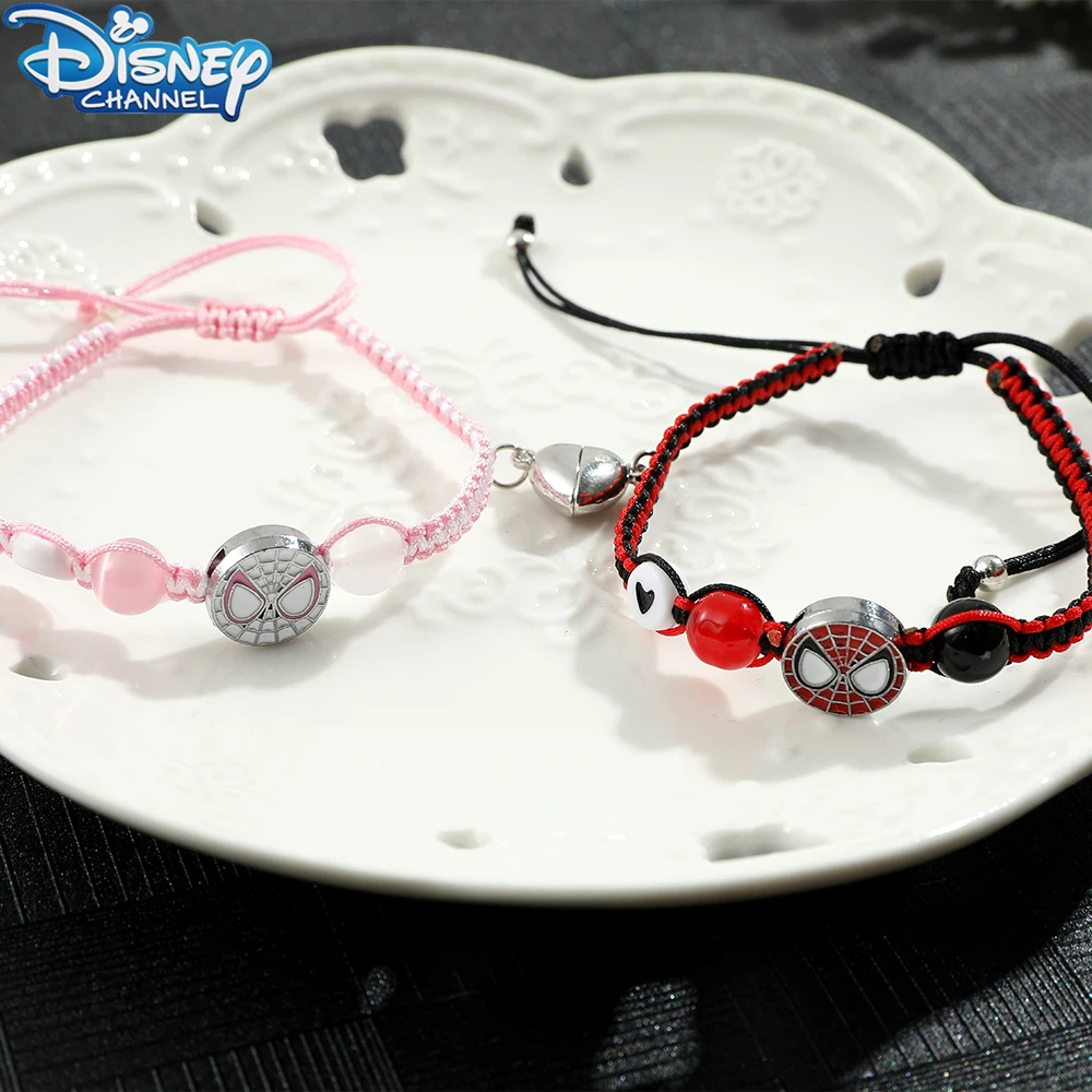 Pulsera de pareja de Spider-Man para el Día de San Valentín, un regalo ajustable adecuado para el uso diario.