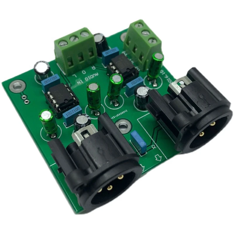 Imagem -04 - Amplificador Dual Channel Single-ended Conversão Balance Board Front-end Output Balance Drv134pa