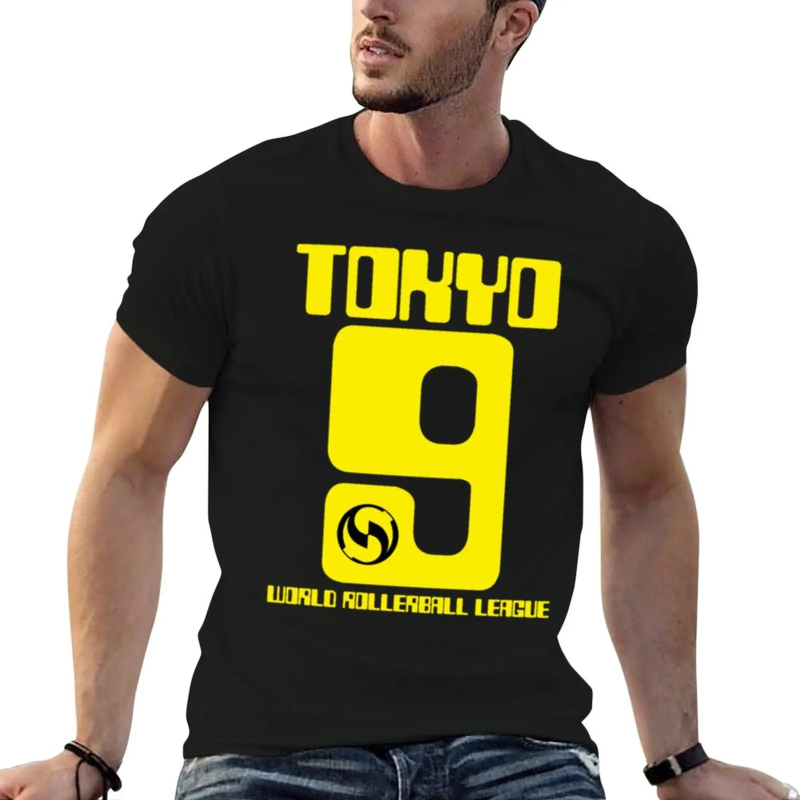 Tokyo (Rollerball) Essential T-Shirt graphics Blouse summer top vintage men workout shirt