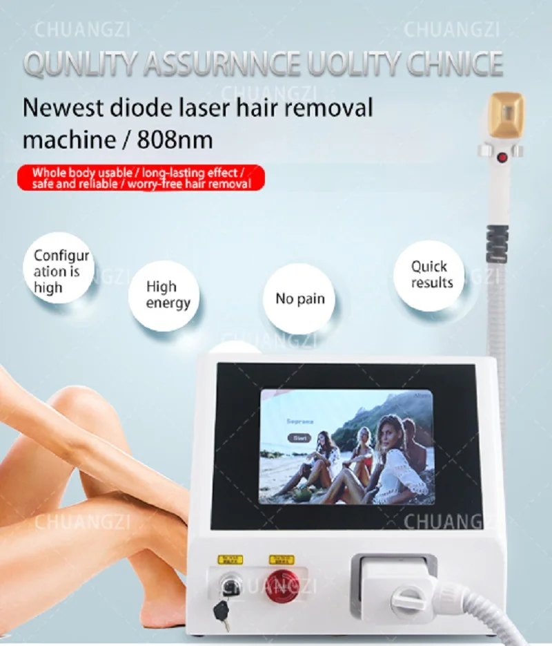 755 808 1064 diode laser hair removal diode laser ice platinum permanent portable 808nm diode laser hair removal epilator