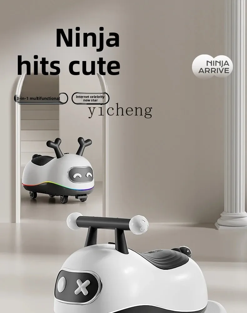 ZZ Peanut Car Swing Car Yo-Yo Children 1-3 Years Old Baby Gift Rocking Horse Glide Toy