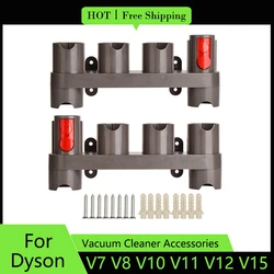 2 pz/set Rack di stoccaggio per montaggio a parete per Dyson V7 V8 V10 V11 V12 V15 aspirapolvere pilon spazzole gancio ugello staffa pezzi di ricambio