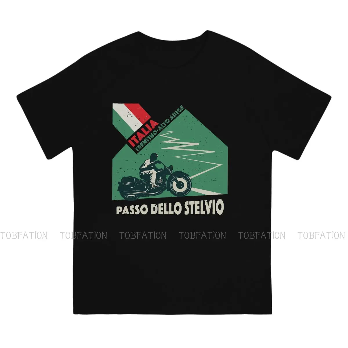 Adventure Motorcycle Tour Stelvio Pass  Tshirt New Arrival Graphic Men Classic Homme Summer Tops Cotton Harajuku T Shirt