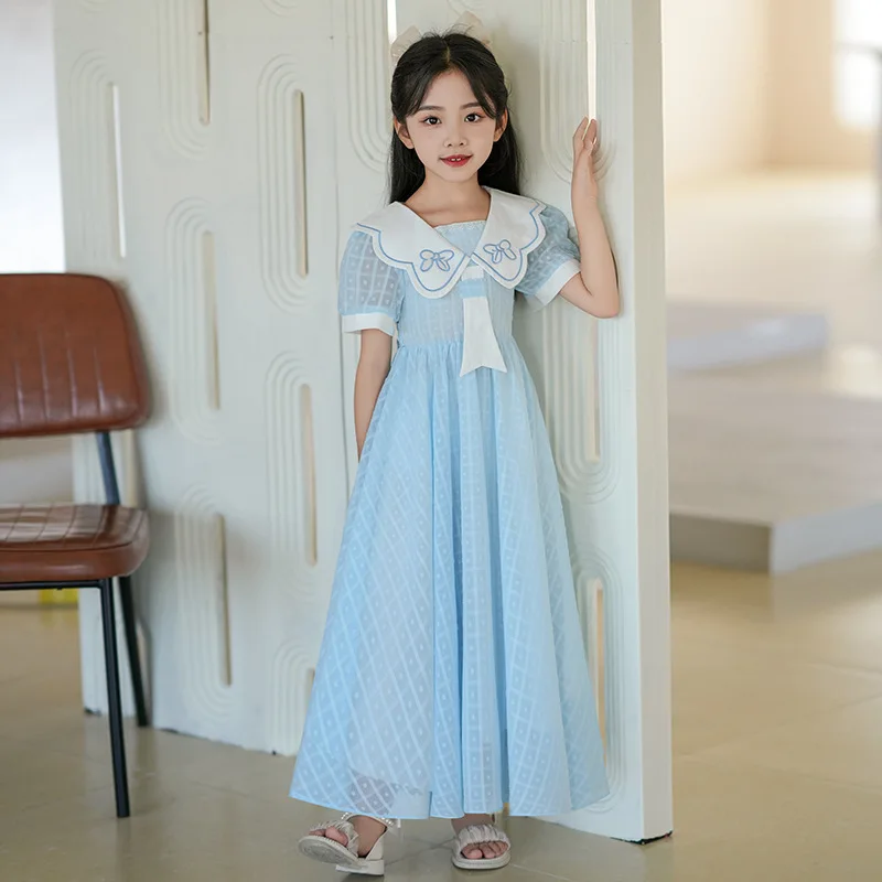 Summer Dress 2024 New Foreign Style Girls Chiffon Long Dress