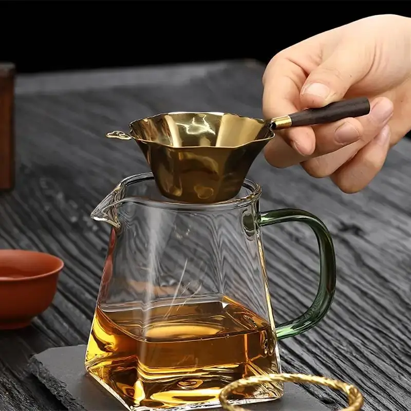 

Hammer Patterned Fish Tea Strainer Tea Accessories Metal Tea Filter Mesh Alloy Separator Kitchen Accessories