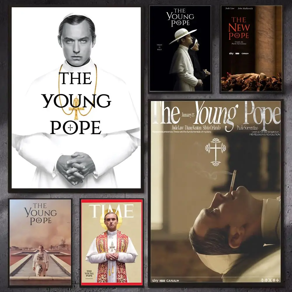 TV T-The Young Pope-e Poster HD Wall Art Print, Self-adhesive Poster Sticker, Aesthetic Home Decor