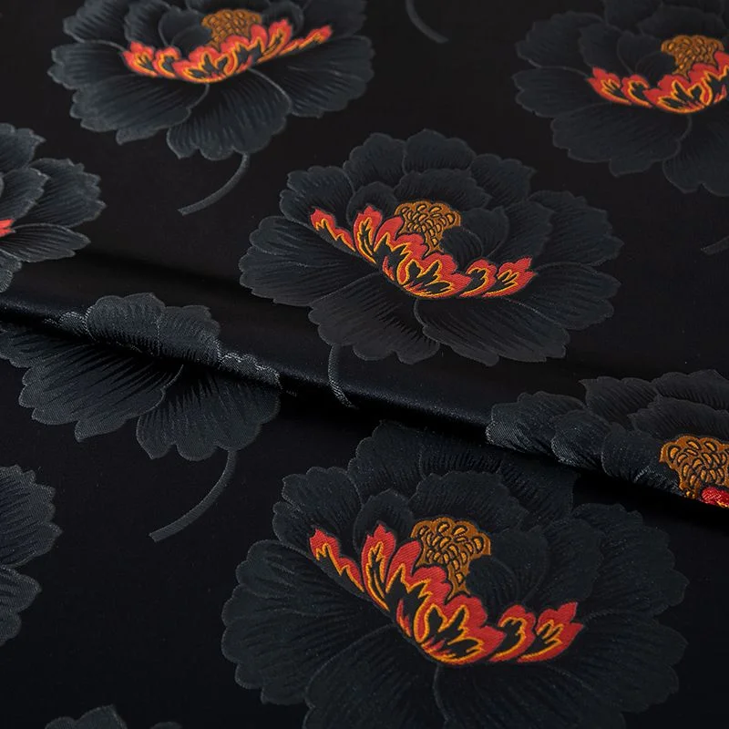 

Роскошная жаккардовая ткань с китайским пионом, весна-лето 2024, брюки Hanfu, материал жилета, дышащий материал премиум-класса, оптовая продажа