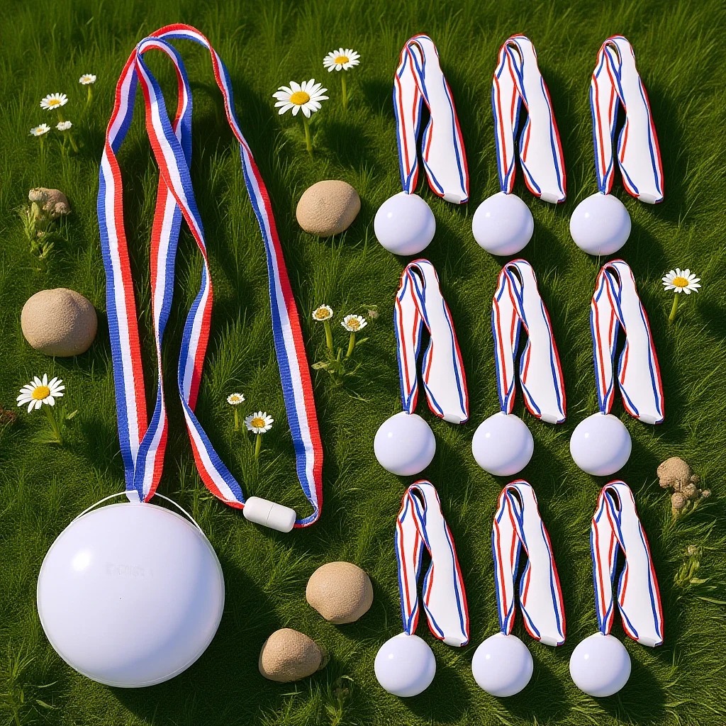 

10Pcs Blank Award Medals DIY Customizable Competition Medal for Classroom Party Event Prize Kids Encouragement Medal