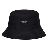 Unisex LOS ANGELES Letter Sticker Bucket Hats Fishermen Caps Outdoor Casual Cap Sunscreen Hat - Image 3
