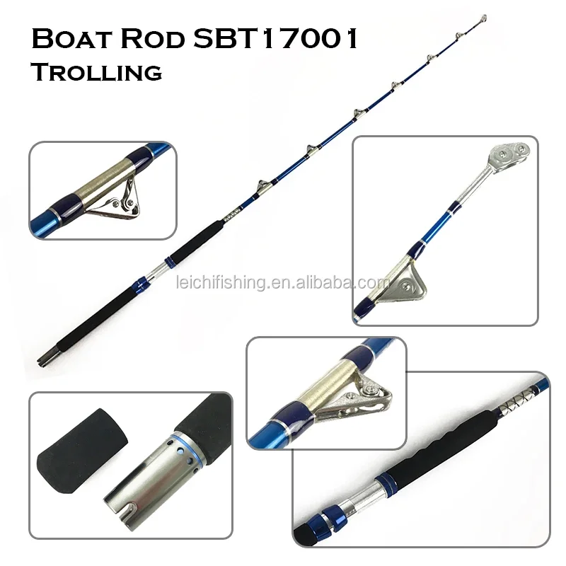 

Heavy duty solid fiberglass boat fishing rod