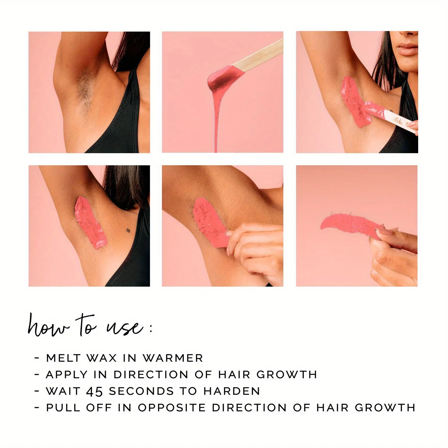 مكونات العسل - حبوب الشمع، سريعة وغير مؤلمة، مناسبة للجميع، العناية اليومية بإزالة الشعر لكل من الرجال والنساء