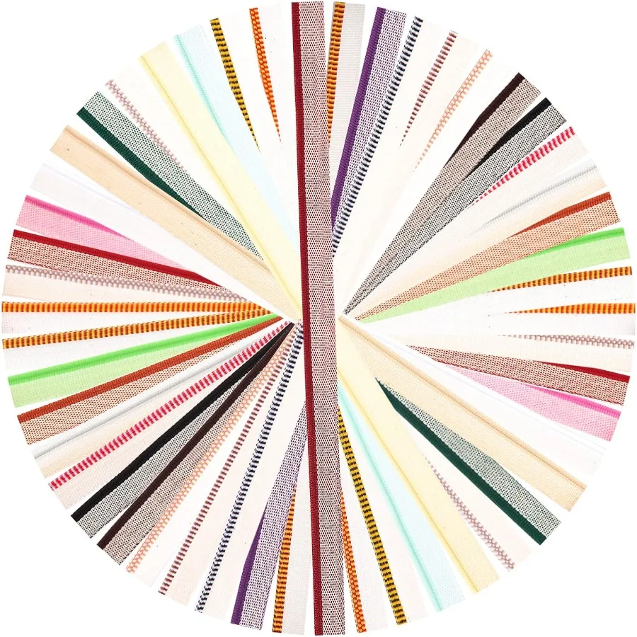 

24 шт., переплетные ленты для переплета, 12 Ih, 24 цвета, набор хлопковых переплета для декора