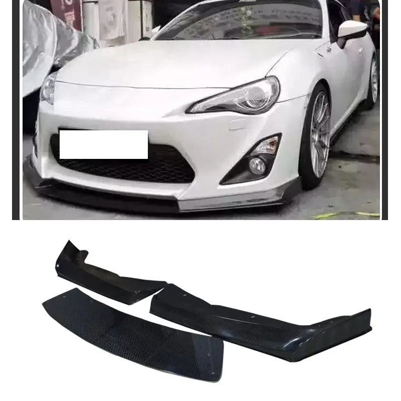 

Трехсегментный передний спойлер для Toyota GT86 BRZ с передней губой в диапазоне 2013-2019 гг.