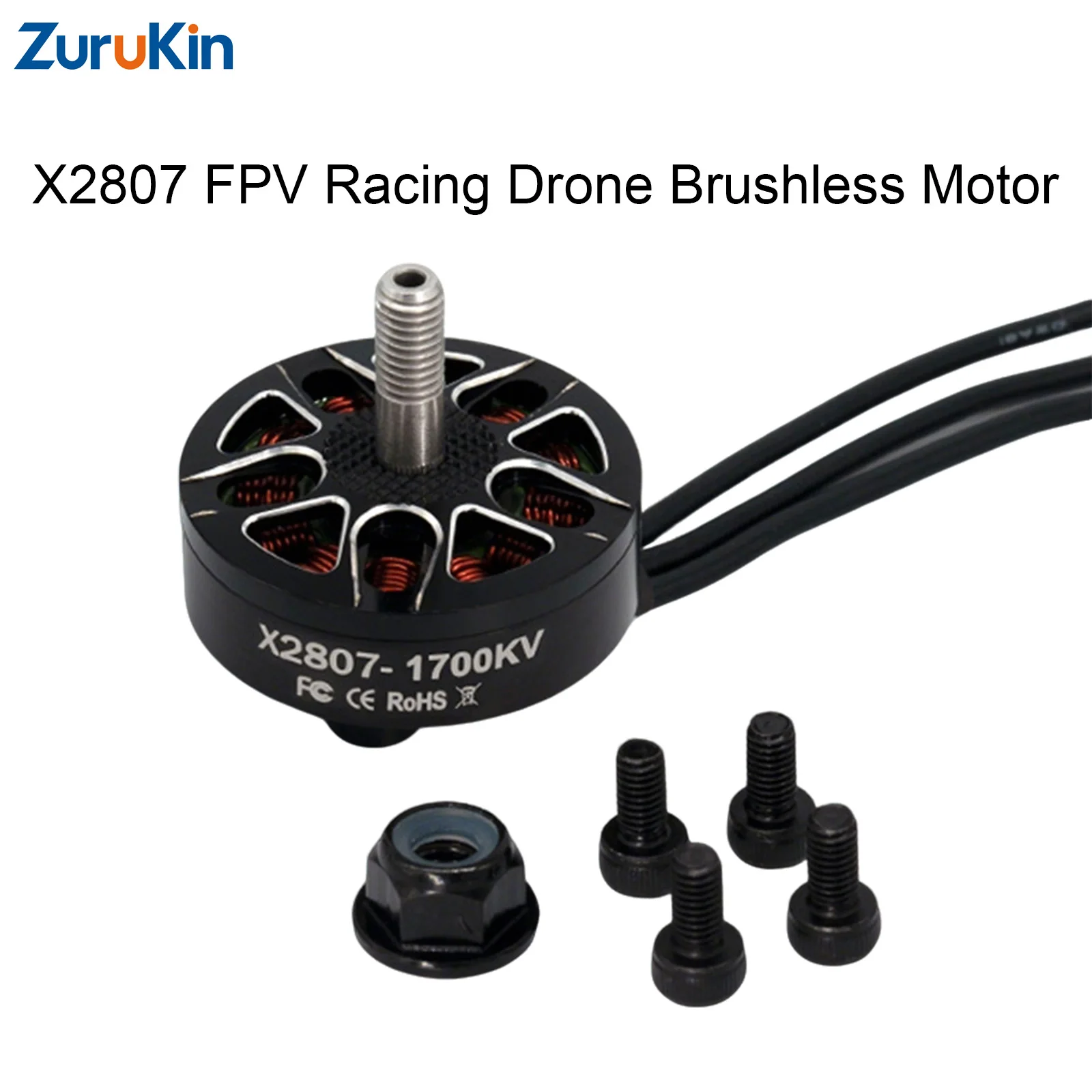 

Бесколлекторный двигатель ZuruKin 1/4 шт. EP X2807 1300KV/1500KV/1700KV для FPV-дрона, пропеллер 6-7 дюймов, 2-6S Lipo, высокомощный мотор