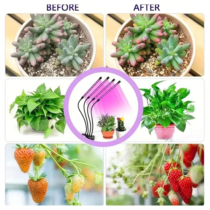 LED Grow Lights For Plants,Full Spectrum Plant Growing Lamp For Hydroponics Plants,Multi-Level Dimmable,Support Timing