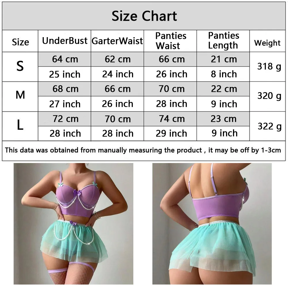 Bowknot Lingerie Open Bra Lace Up Sexy Underwear 3-Piece Satin Erotic Outfit Young Girls Exotic Set Of Sex Women Exotic Apparel