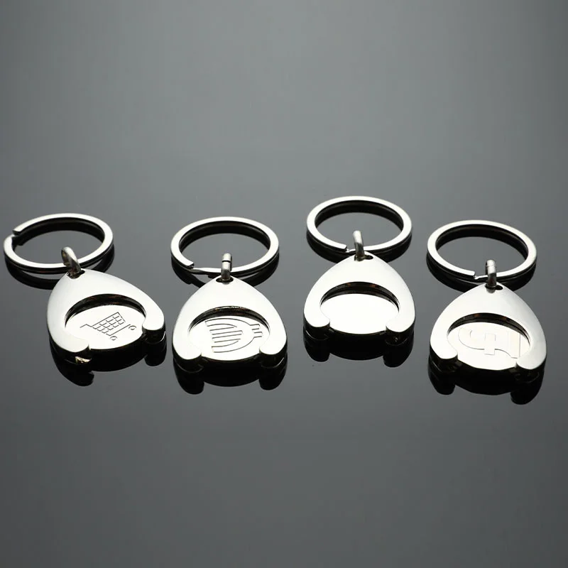 S Keychain Shopping Cart Pluggable Design Key Chain for Car Key Ring Holders