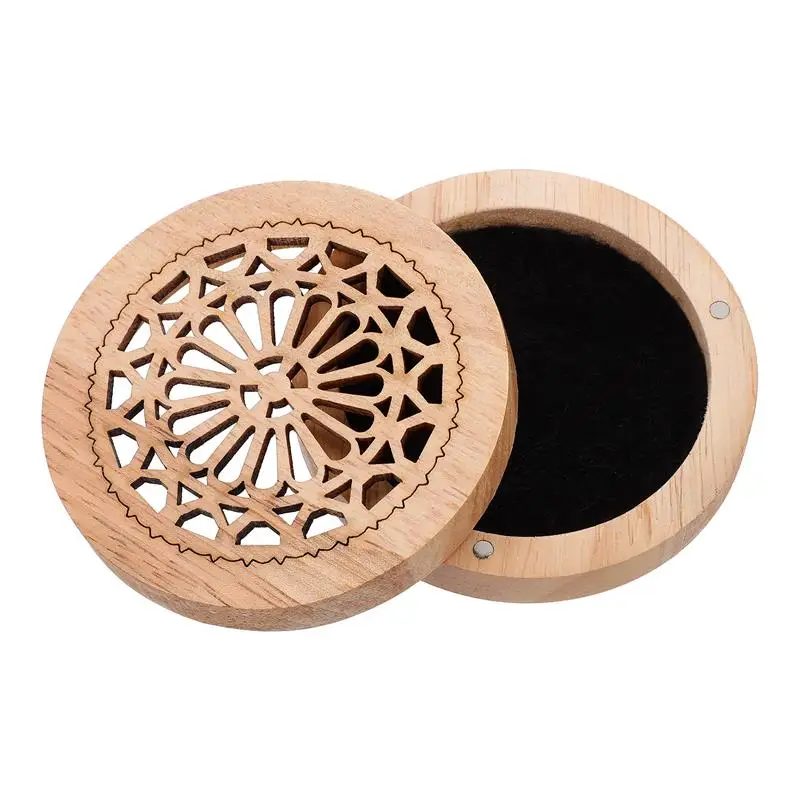 Solid Wood Aromatherapy Box Incense Burner Box Vintage Censer Cone Burner Meditation Yoga Spa Home Decoration