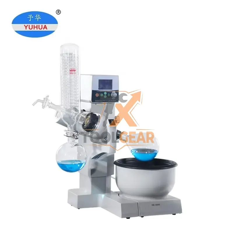 2026hotsale* Quality Electric Portable Vacuum Rotary Evaporator 2L Desktop Mini High Borosilicate Glass