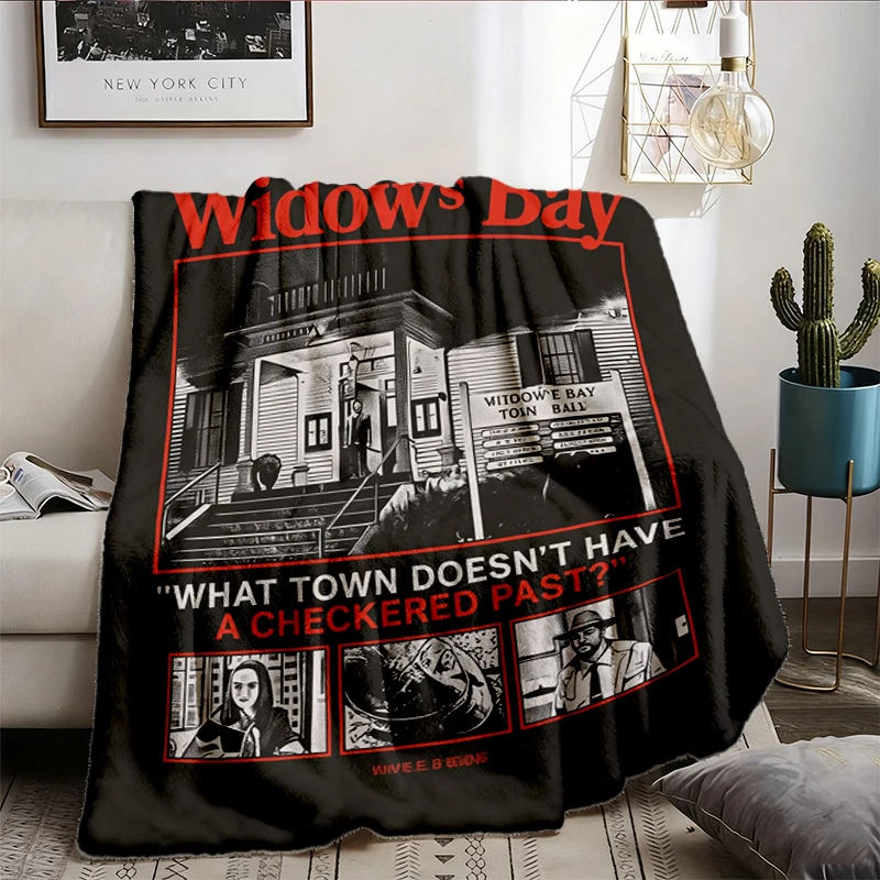 Widow's Bay Flannel Blanket, What Town Doesn't Have A Checkered Past Flannel Throw