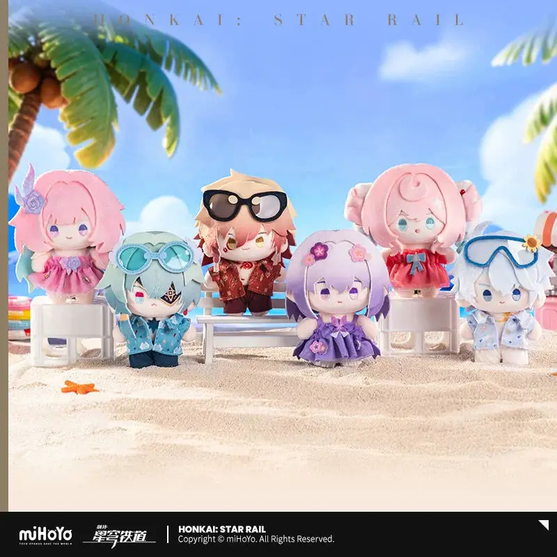 [Genuine] miHoYo Game Honkai Star Rail Seasonal Doll Series Phainon Mydei Cyrene Anaxa Anime Pendant Keychain Cosplay Xmas Gifts