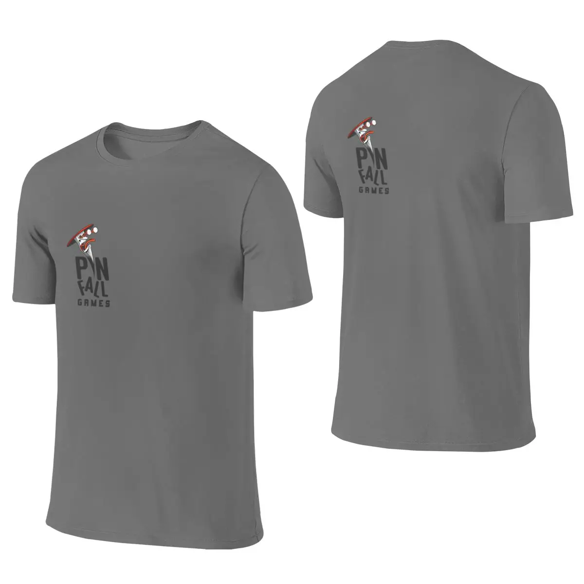 Pinfall Games Logo Not Pilling Reversible T-shirt Niche Sweet Cool Reinforced Collar Cotton Tee