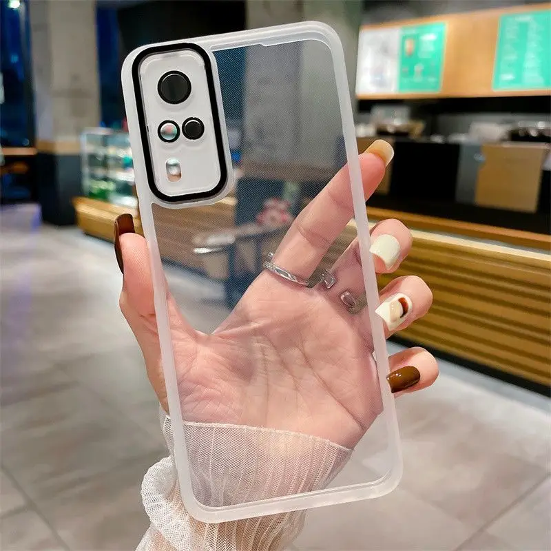 Para Vivo Y51 funda Vivo Y53S funda de teléfono vivo Y51A cubierta vivo Y51S Y31 Y33 y51 2020 cubierta a prueba de golpes revestimiento de silicona contraportada