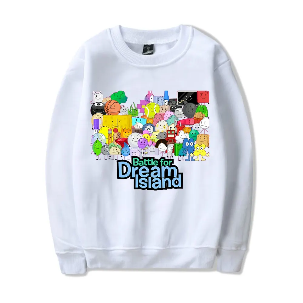 Jacknjellify BFDI Battle For Dream Island Hoodie Crewneck Cosplay Women Men Streetwear Fashion HipHop Long Sleeve Sweatshirts