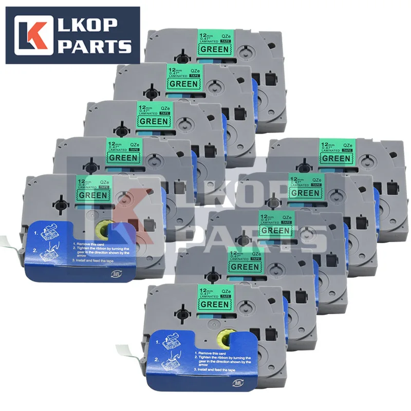

10X 12mm 231 TZ-White-Label Tape 221 211 Laminated Tape 631 431 531 Labeling Ribbon Compatible used for Brother PT-H110 Label Ma