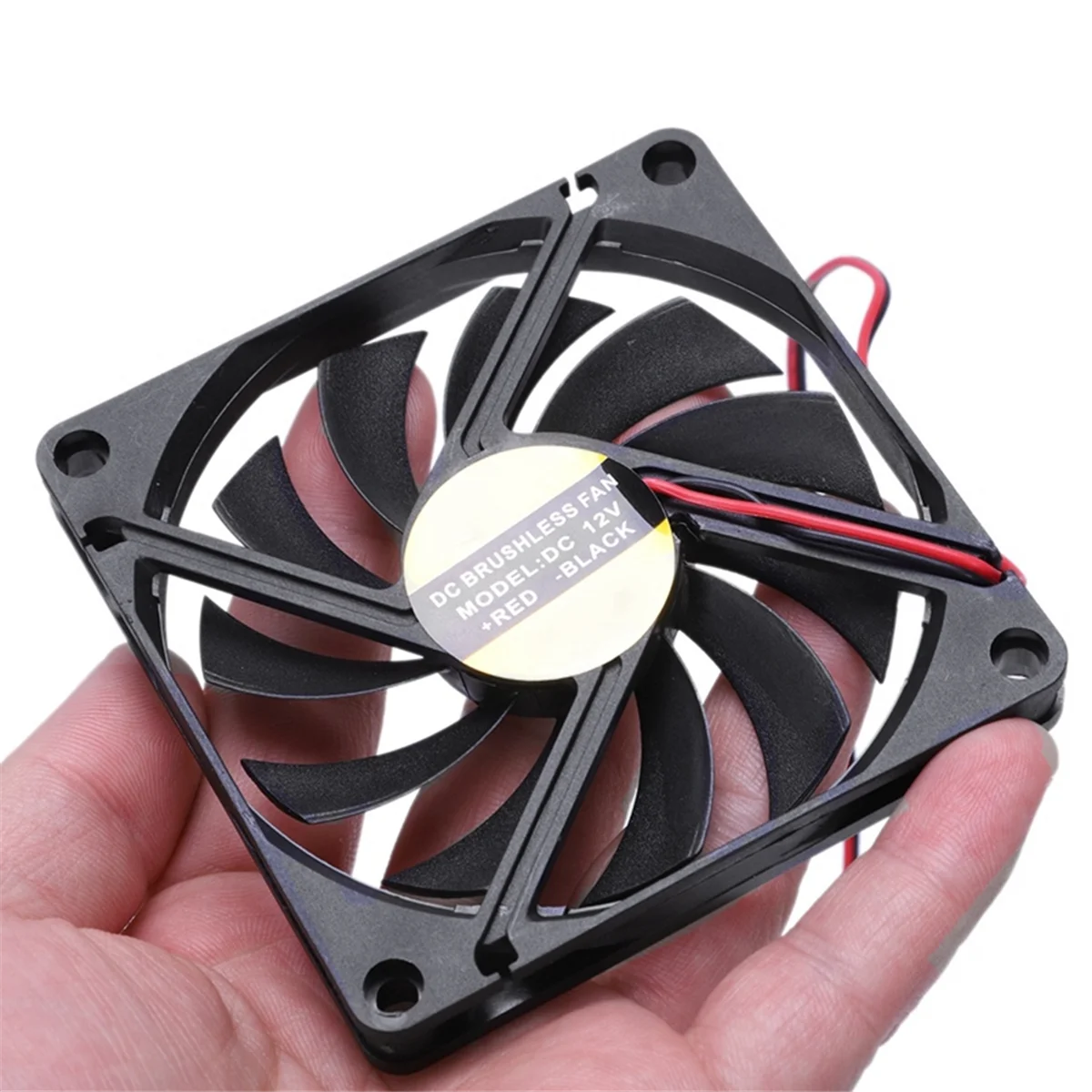 80mm 2 Pin Connector Cooling Fan Low Pressure for PC Computer Case CPU Cooler Radiator