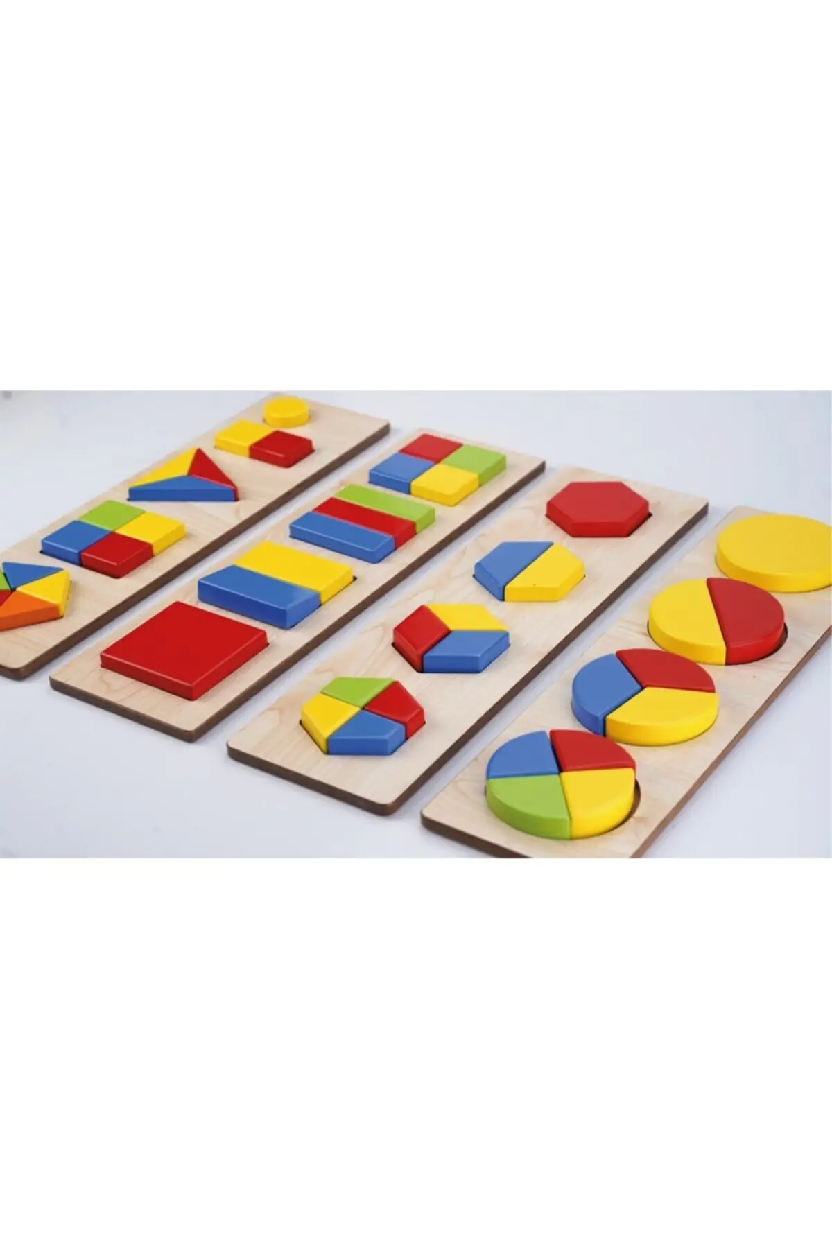 

Wooden Wisdom And Intelligence Games Piece Whole Set Geometric Shapes Jigsaw Puzzle Round Square Triangle Learning