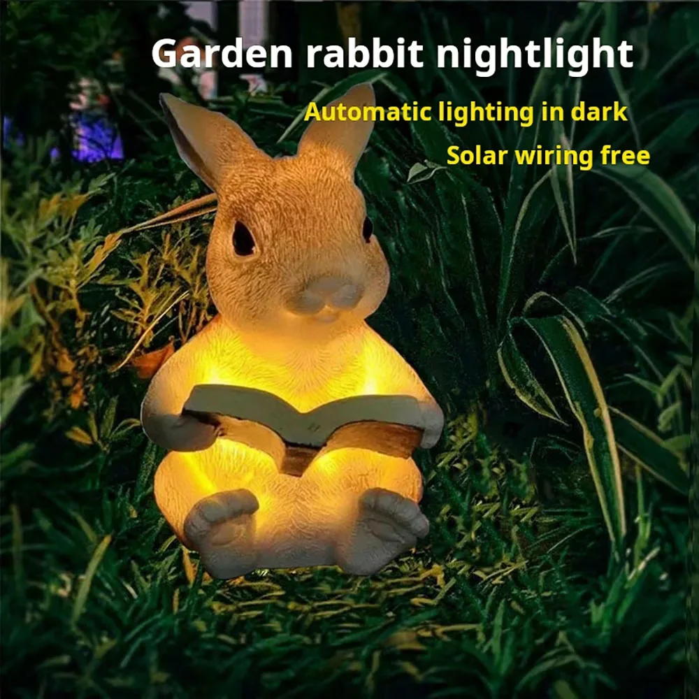 Creative LED Solar Animal Home Artificial Flowers Garden Lights Waterproof Outdoor Lawn Lamp Solary Energy Outside Led for Gift