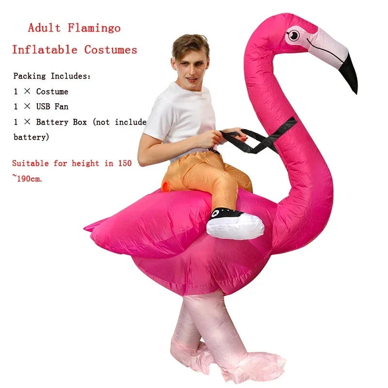 

Costumes Gonflables de Flamand Rose pour Halloween, Cosplay d'Alien de Pourim, Robe de Carnaval pour ixd'Anniversaire pour Enfan