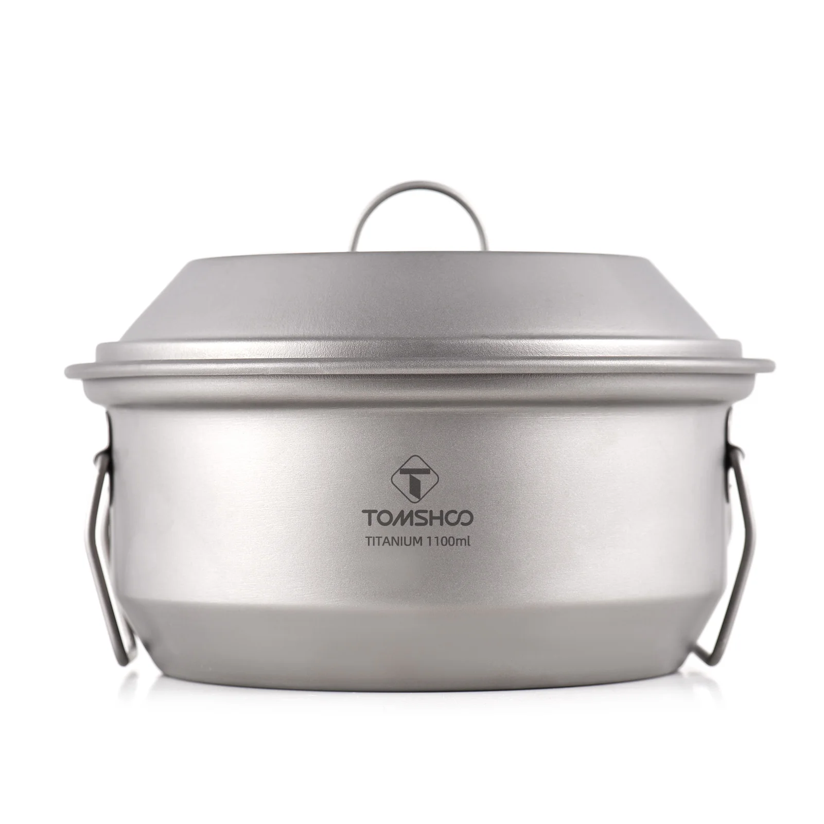 

Кемпинговый горшок из экологически чистого материала Ti, легкий и портативный, со складной ручкой емкостью 1,1 л для походов на открытом воздухе