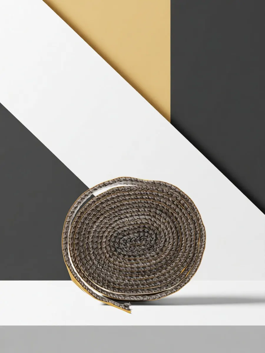 High Temperature Fiberglass Rope Seal Fireproof Self-Adhesive Flat Gasket Replacement for Wood Stove Fireplace Furnace Door Tape