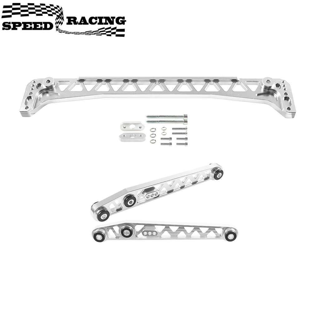 

F7 Billet LCA Rear Lower Control Arm+Subframe Brace Compatible with 1996-2000 Honda Civic EK