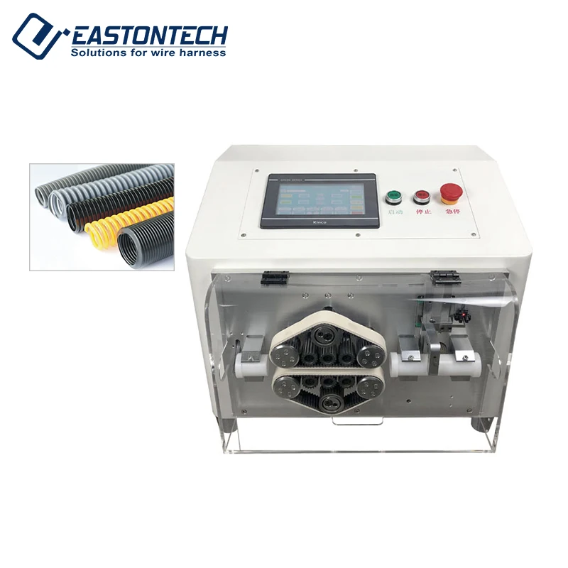EW-1275 Fully Automatic Computer Cutting Heat Shrinkable Tube Corrugated Tube Cutting Silicone Tube Cutting Machine