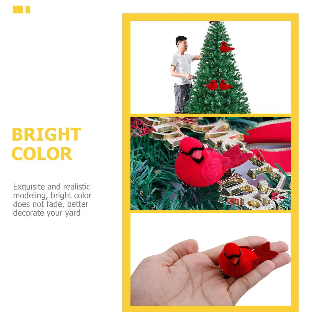 

10Pcs Simulation Birds Outdoor Garden Decorations Lifelike Colorful Bird Ornaments Tree and Yard Adornment Artificial Bird