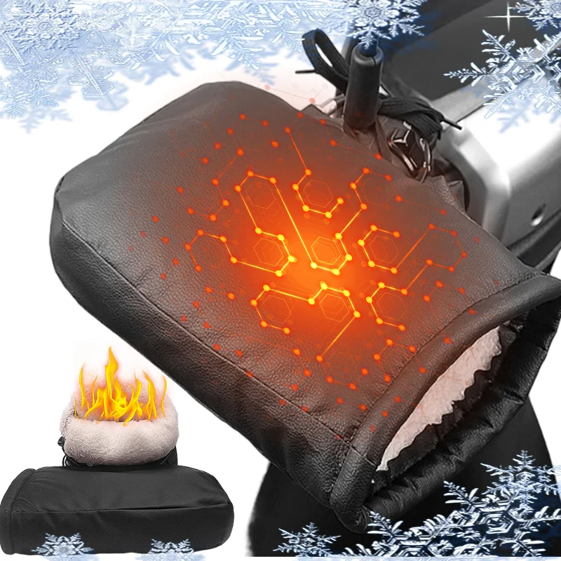 

Перчатки для езды на велосипеде, водонепроницаемые, морозостойкие, для езды на велосипеде, мотоцикле, зимняя защита рук, термоизолированные, толстые, хлопковые, теплые