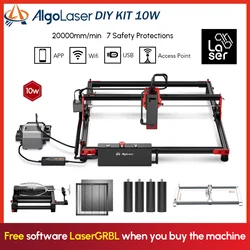 AlgoLaser 10W Laser Potente Laser Engraving Cutting Machine Tools  DIY Wood Cutter Support LightBurn Offline Control Engraver