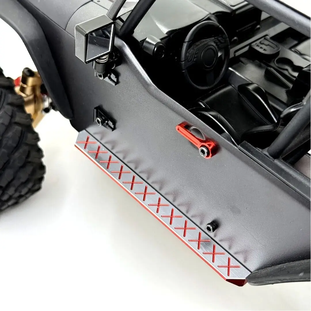 MJX H12Y H12Y + RC リモートコントロールカーパーツ金属フットペダル車のシェルアップグレード装飾部品シミュレーション OP