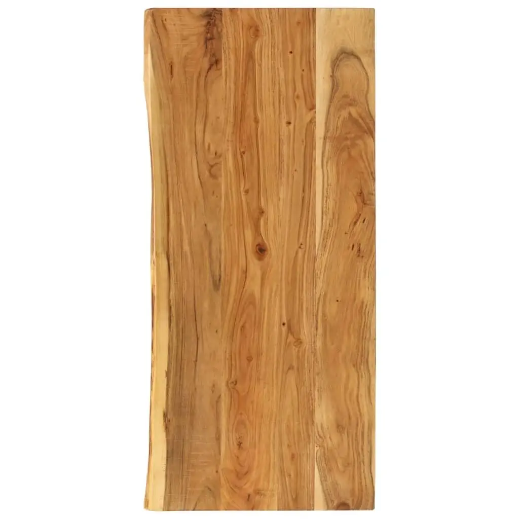 Encimera de Madera Maciza de Acacia 114x52x4cm, Superficie para Tocador/Baño/Lavabo, Personalizable
