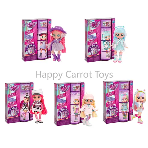 Cry Baby BFF Series 1, модная кукла Katie Dotty Stella Jenna Kristal, фигурка с 9 сюрпризами, детские игрушки-сюрпризы для девочек