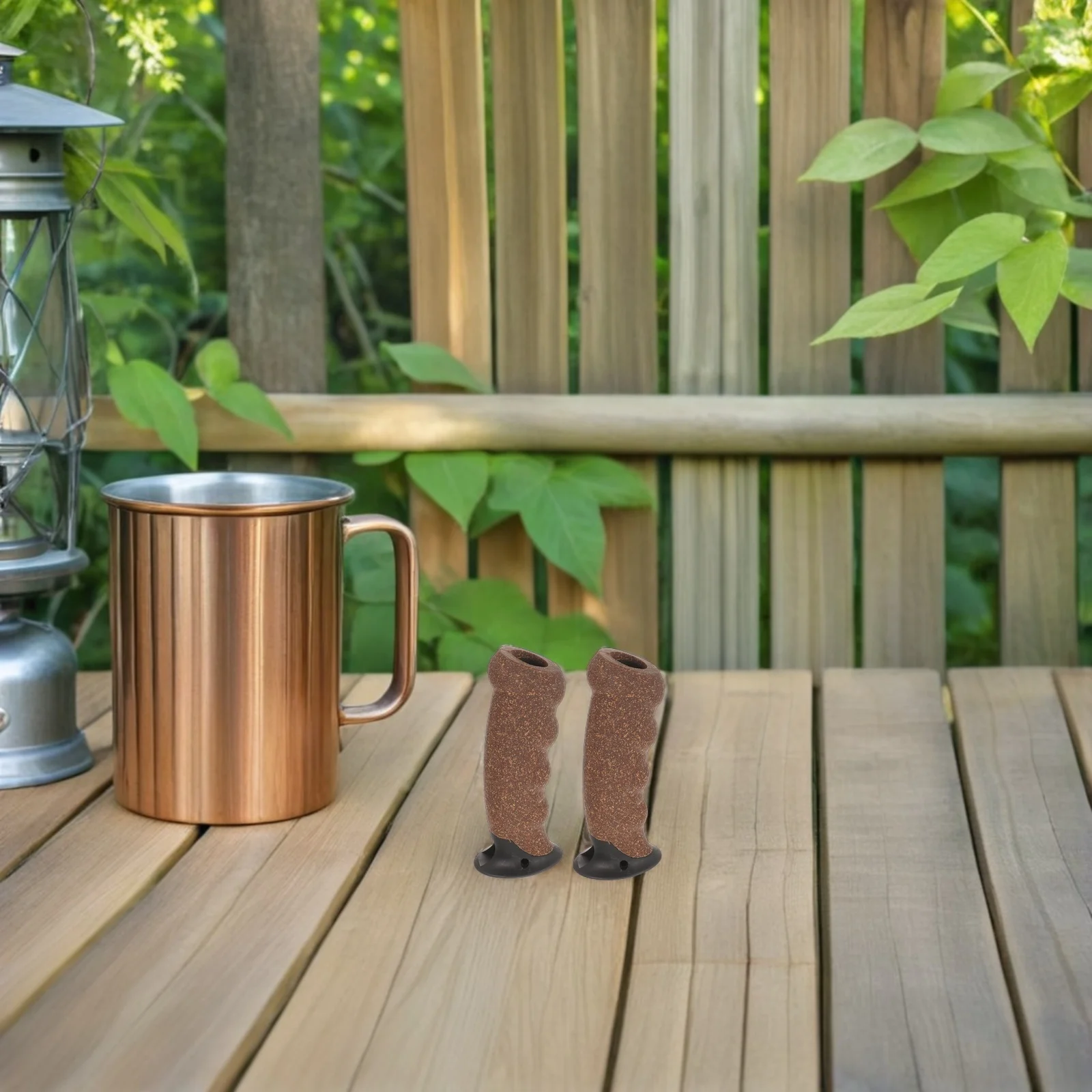 2 stücke Kork Ersatz Runde Wandern Pole Grip Langlebig Trekking Stick Griff Für Skifahren Camping Outdoor Universal Werkzeug