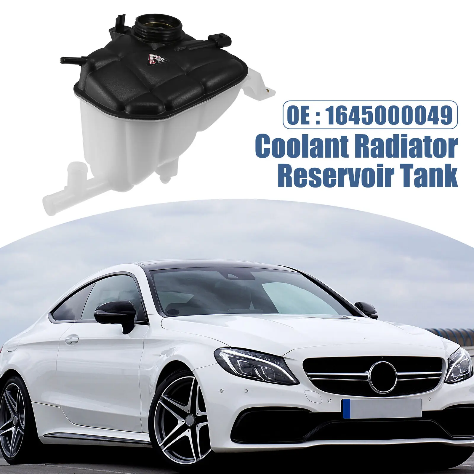 Tanque de expansión de refrigerante de motor, puertas OEM 1645000049 para Mercedes GL350, GL550, ML63, 1645000049,