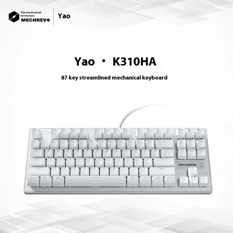 

Механическая клавиатура MECHREVO Yao · K310, игровой класс, горячая переключение синие/красные переключатели, полный переворот клавиш, 87 клавиш