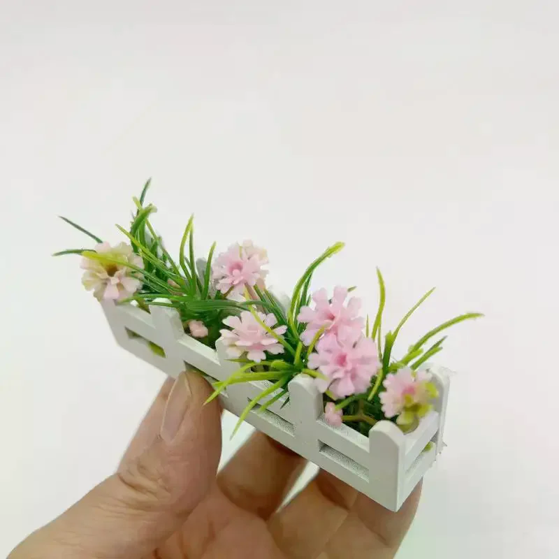 

1/12 кукольный домик, имитация цветка, модель в горшке, кукольный домик, мини-сад, украшение, кукольный домик, микропейзажный орнамент