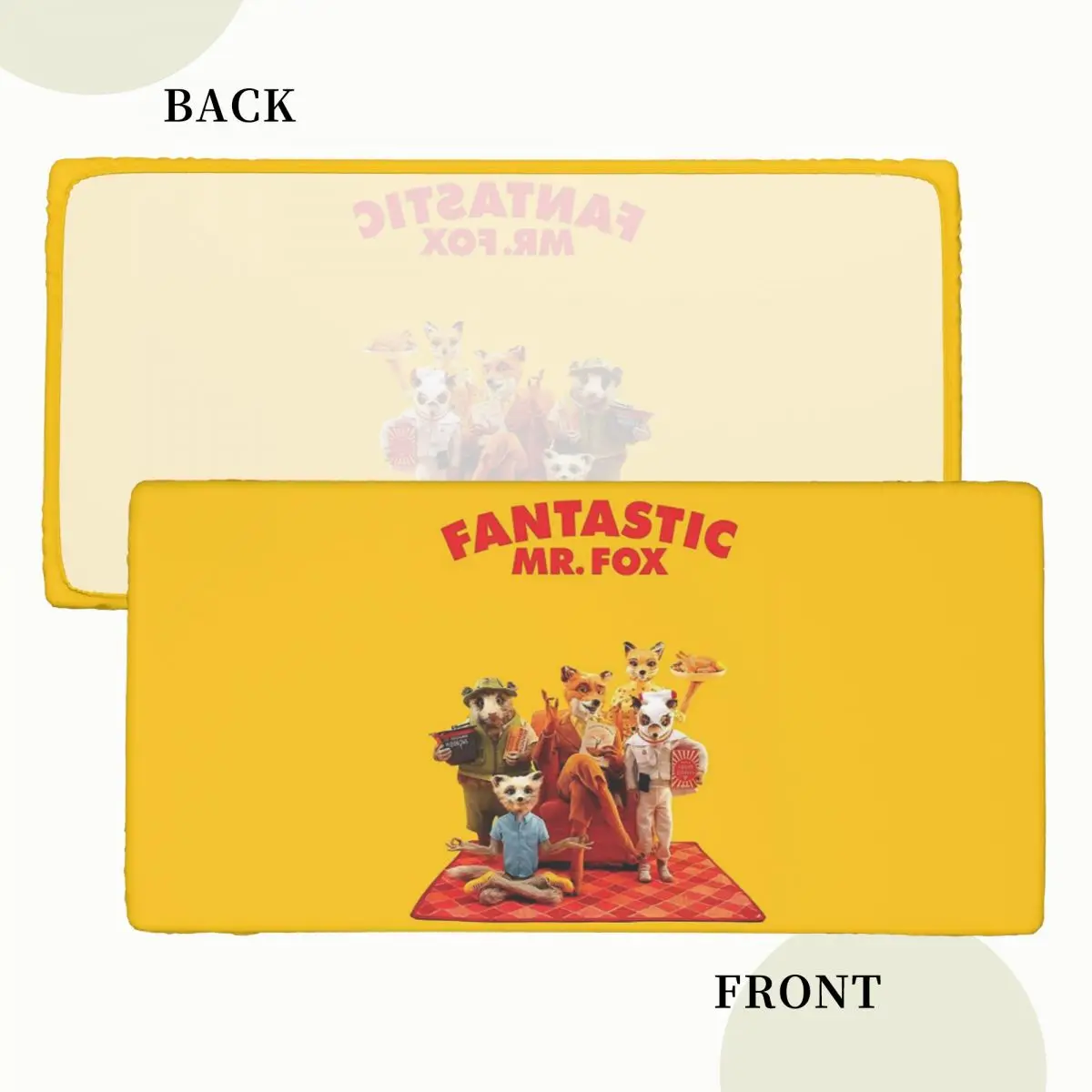 Fantastic Mr Fox Movie Poster Custom Rectangular Tablecloth Oilproof Table Cover for Dining Events Table Cloth